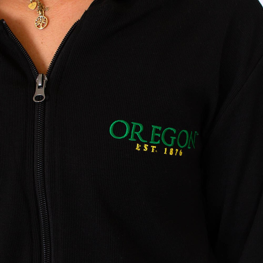 1876, Summit, Black, Full Zip, Polyester Blend, Women, Ribbed knit, Hoodie, Sweatshirt, 838527